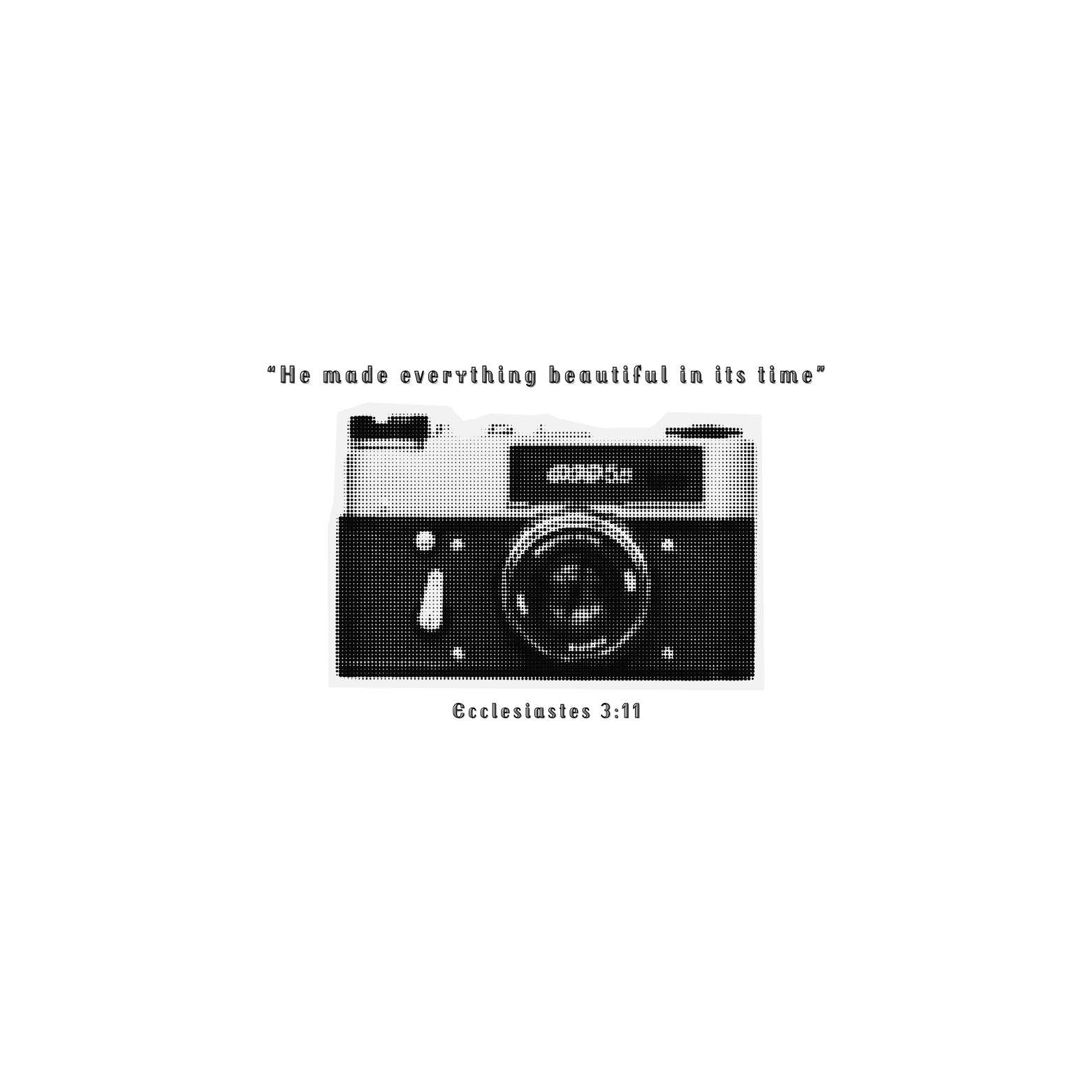 Ecclesiastes 3:11 Camera Baby Tee
