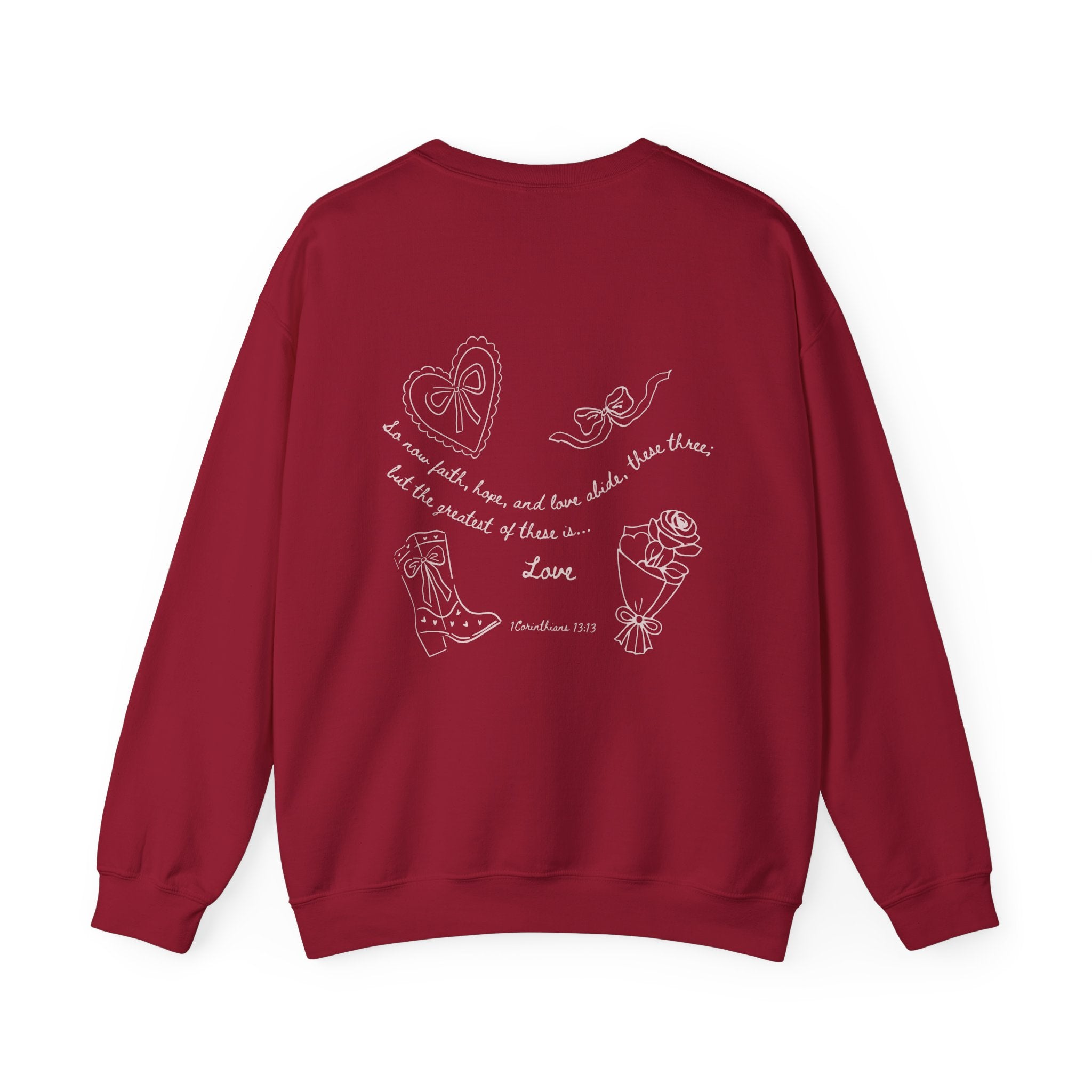 1 Corinthians 13:13 Valentines Crewneck