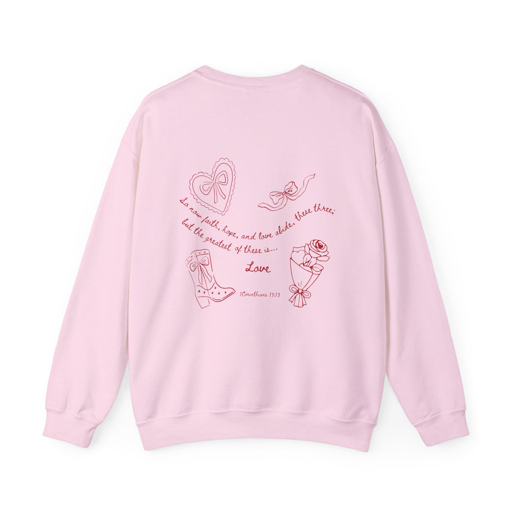 1 Corinthians 13:13 Valentines Crewneck