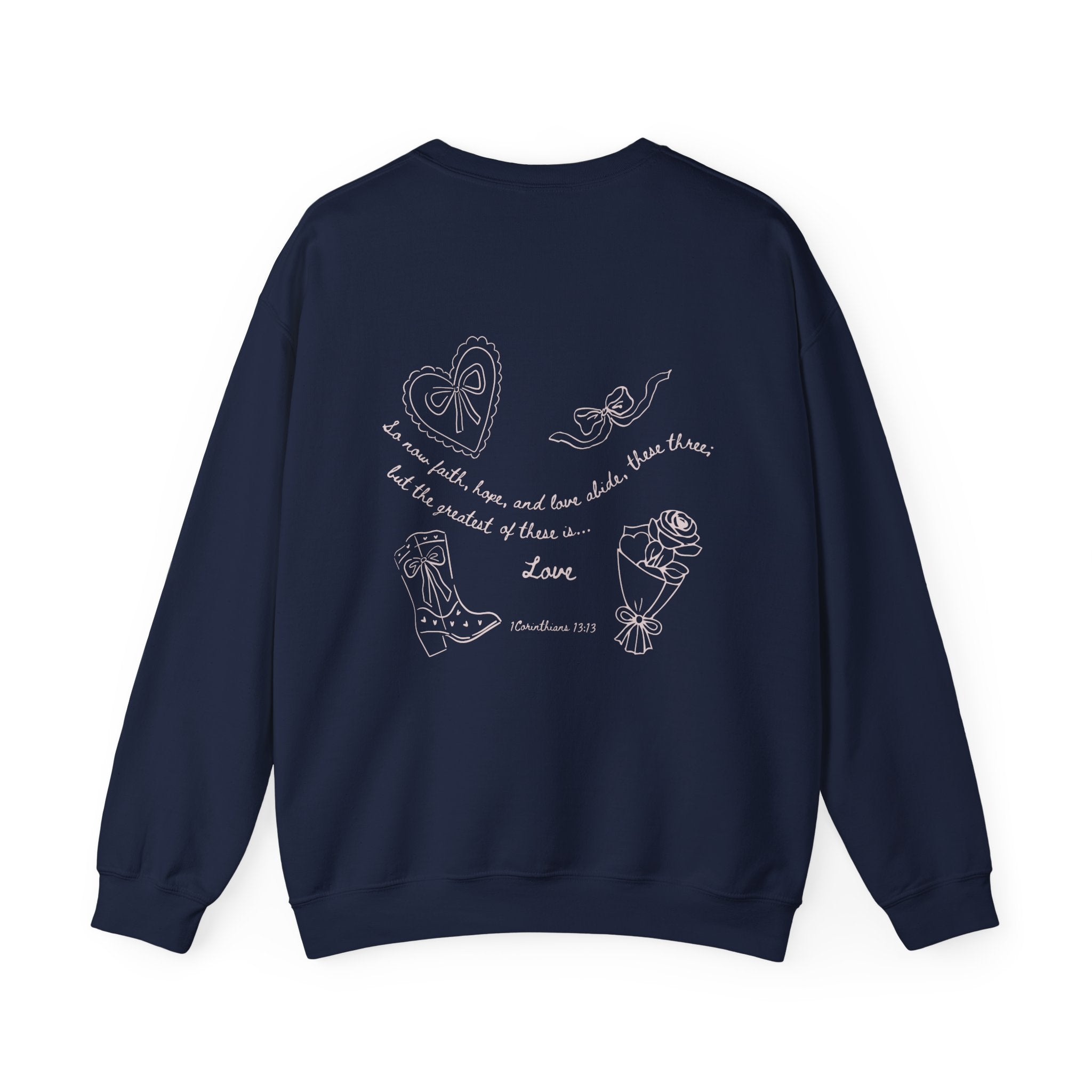 1 Corinthians 13:13 Valentines Crewneck