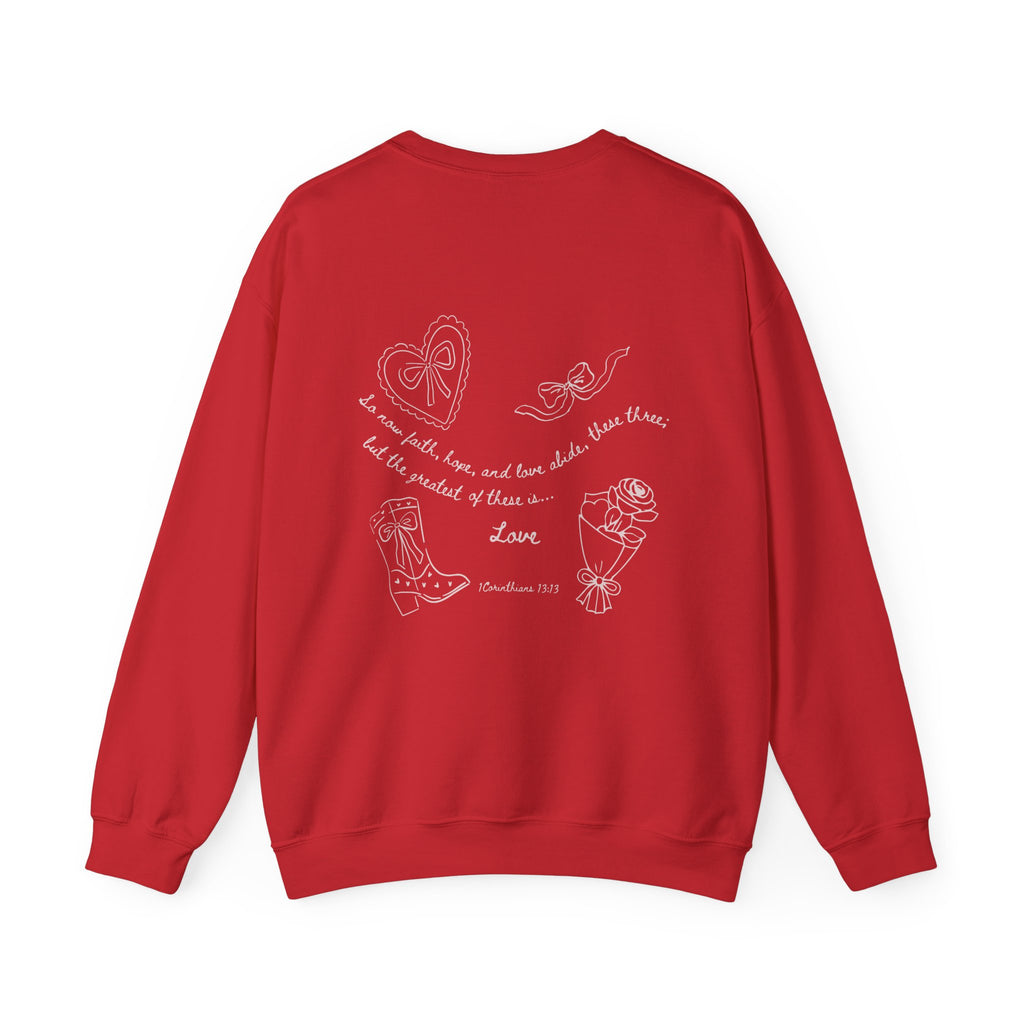 1 Corinthians 13:13 Valentines Crewneck
