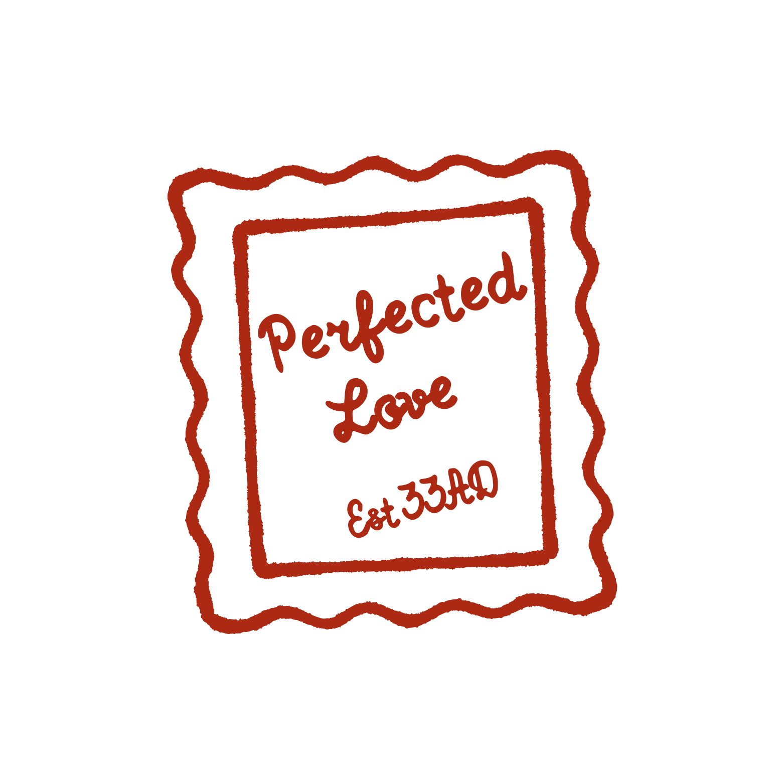 Perfected Love Stamp Baby Tee