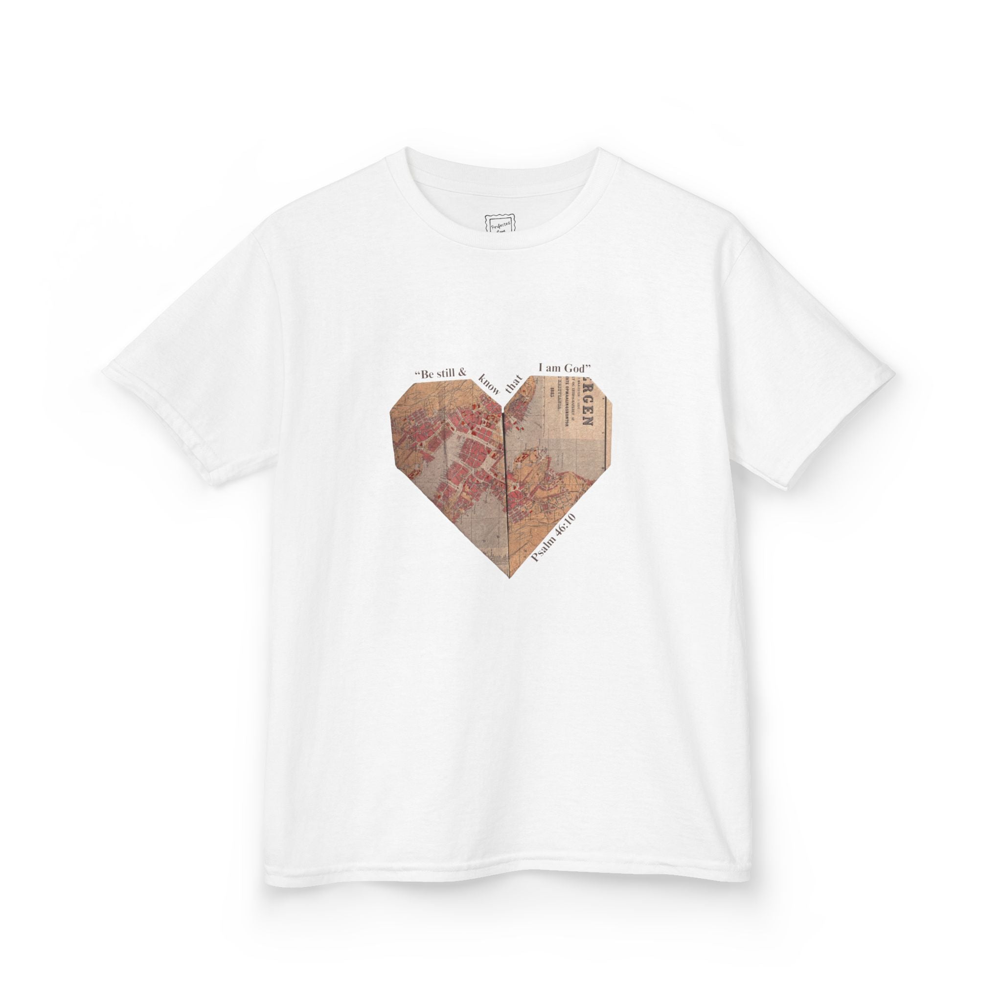 Psalm 46:10 Vintage Heart Baby Tee