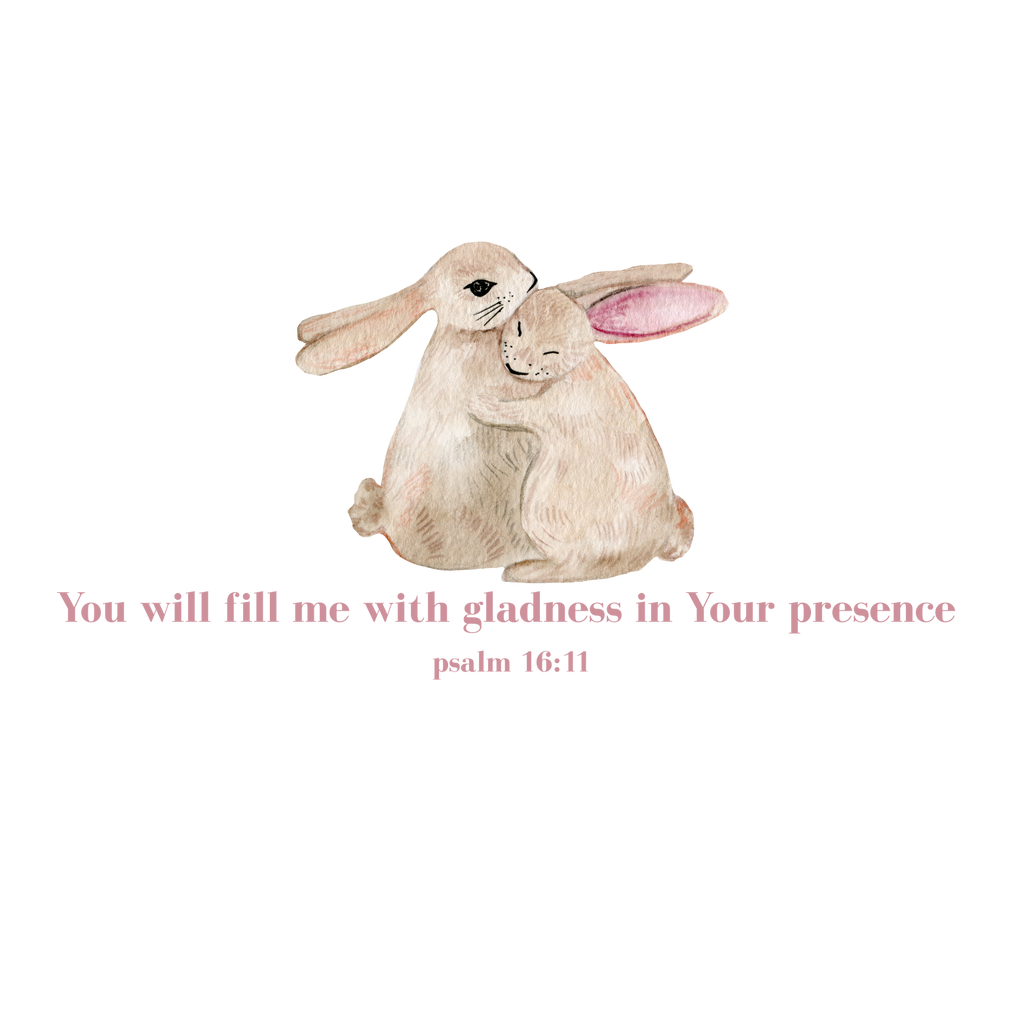 Psalm 16:11 Bunnies Baby Tee