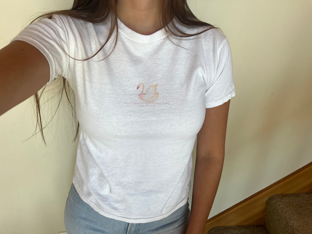 Psalm 16:11 Swan Baby Tee