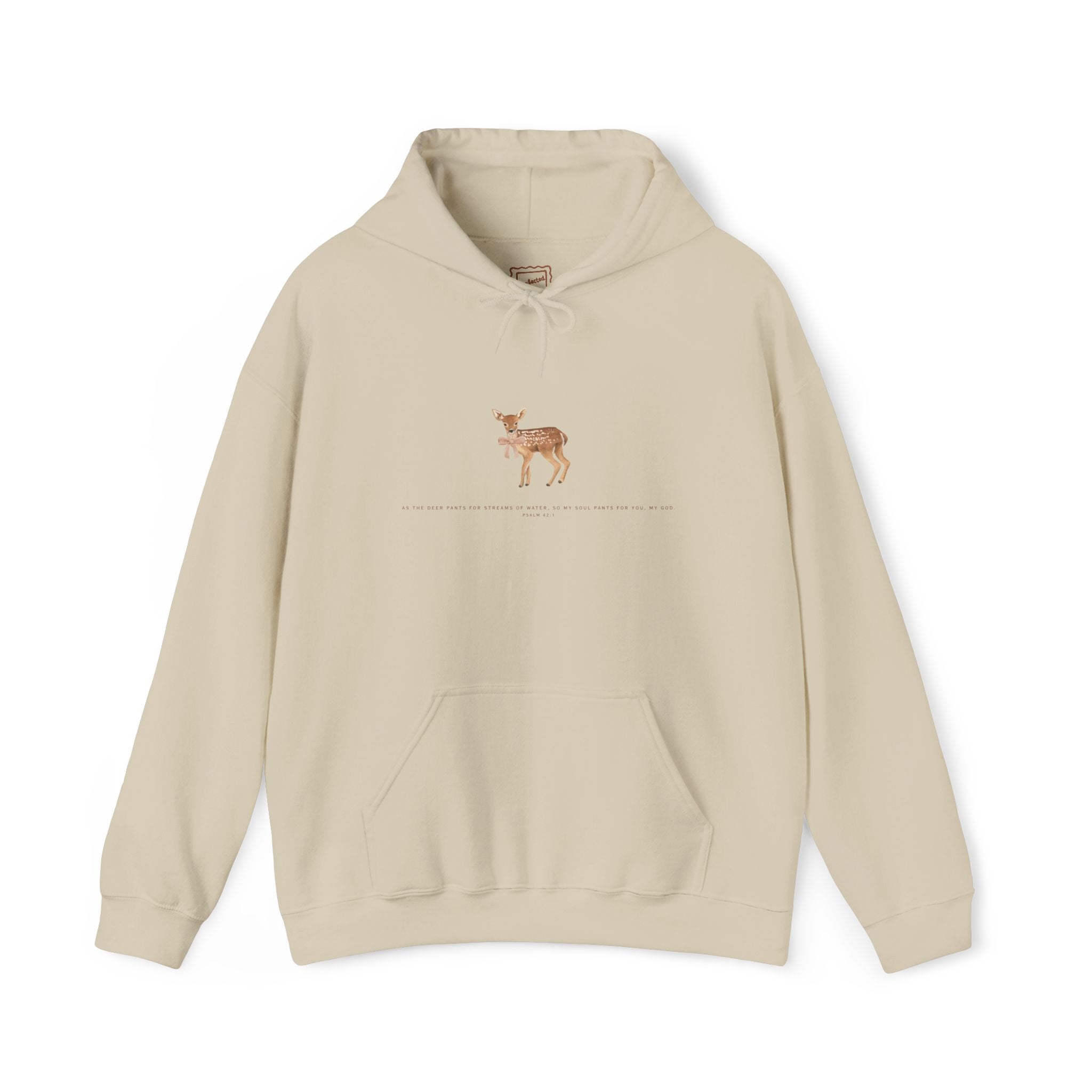 Psalm 42:1 Fawn Hoodie