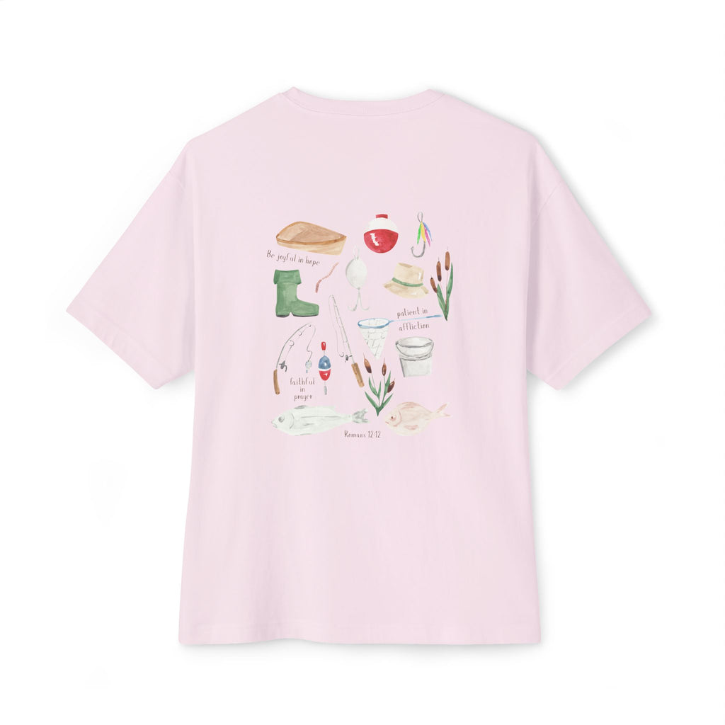 Patience & Fishing Oversized Tee