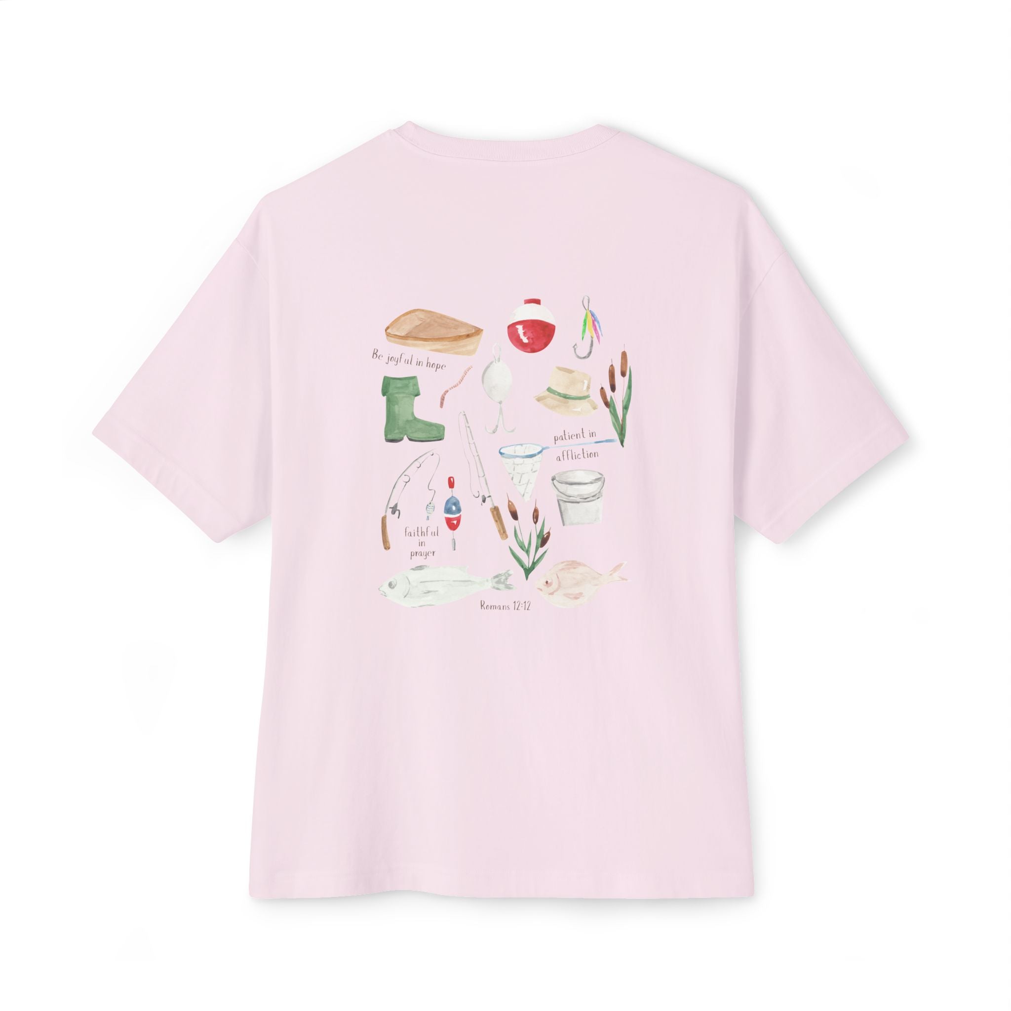 Patience & Fishing Oversized Tee