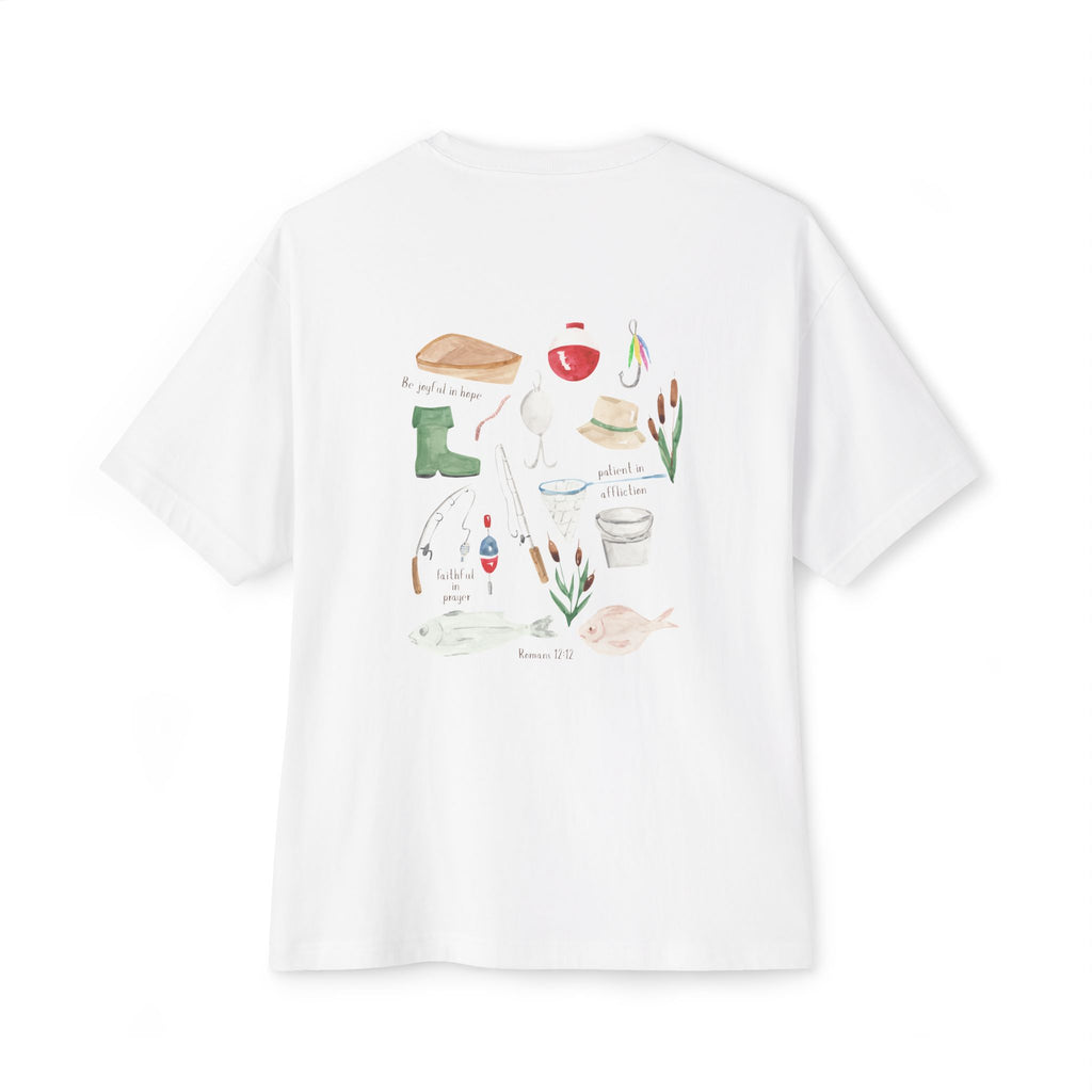 Patience & Fishing Oversized Tee