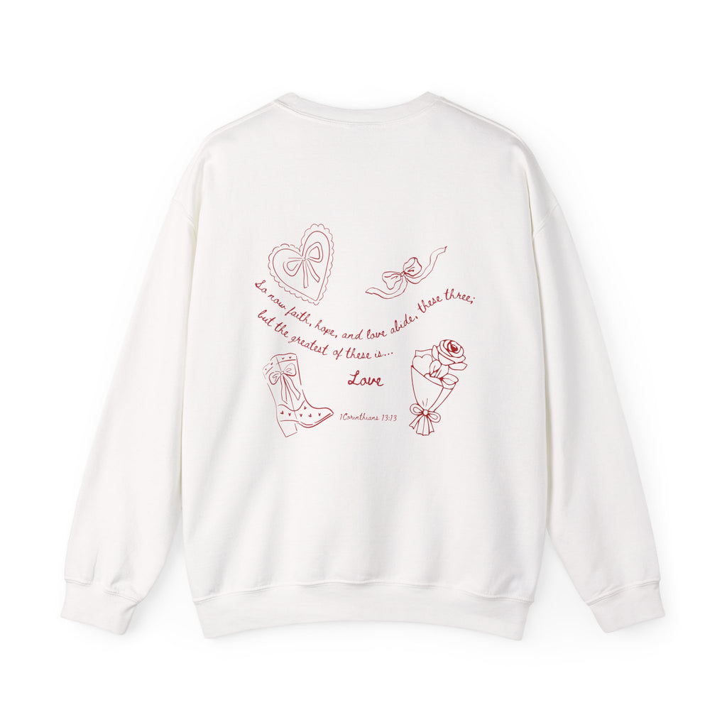 1 Corinthians 13:13 Valentines Crewneck