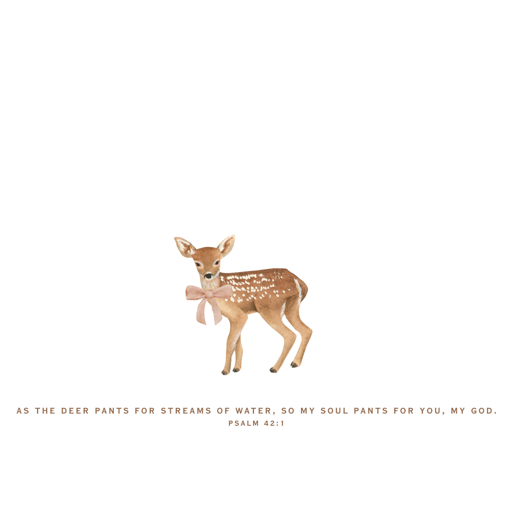 Psalm 42:1 Deer Baby Tee