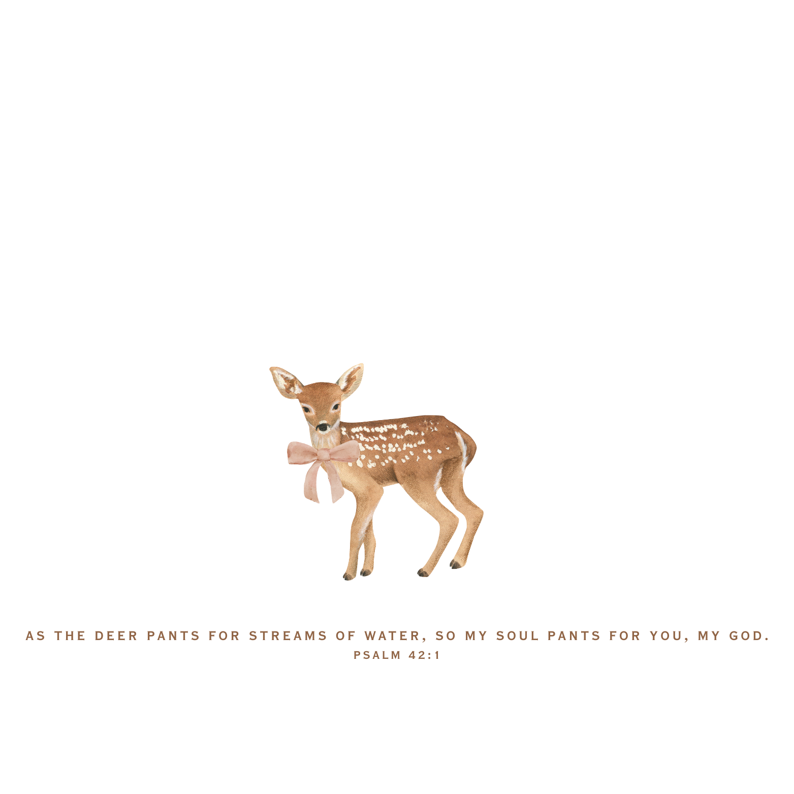 Psalm 42:1 Deer Baby Tee