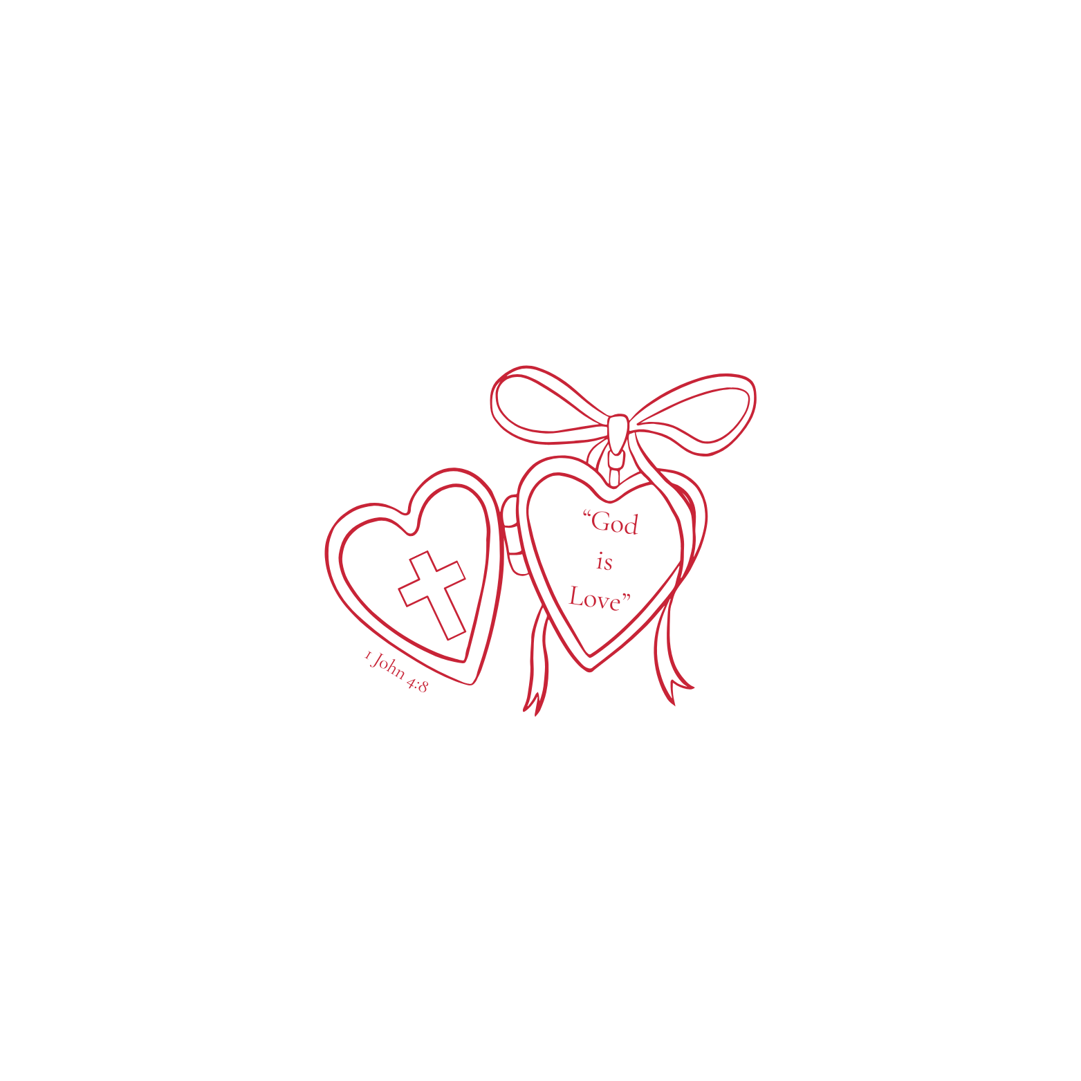 "God is Love" Locket Baby Tee