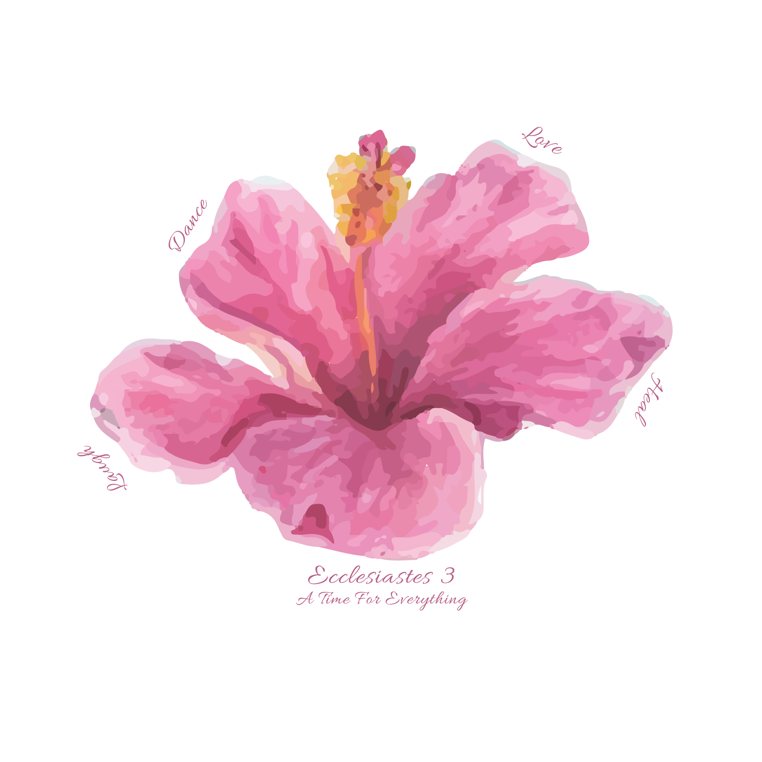 Ecclesiastes 3 Hibiscus Baby Tee