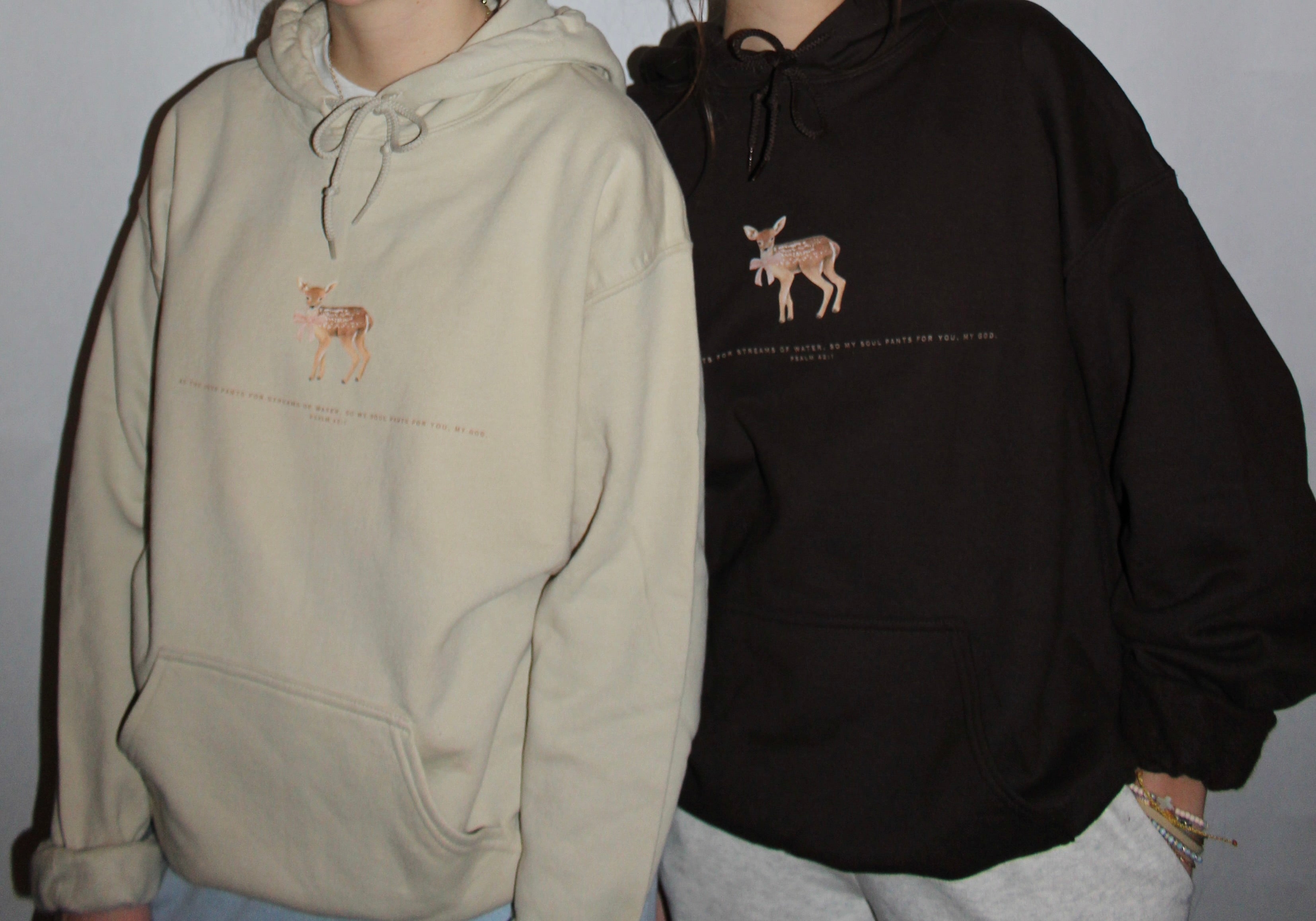 Psalm 42:1 Fawn Hoodie
