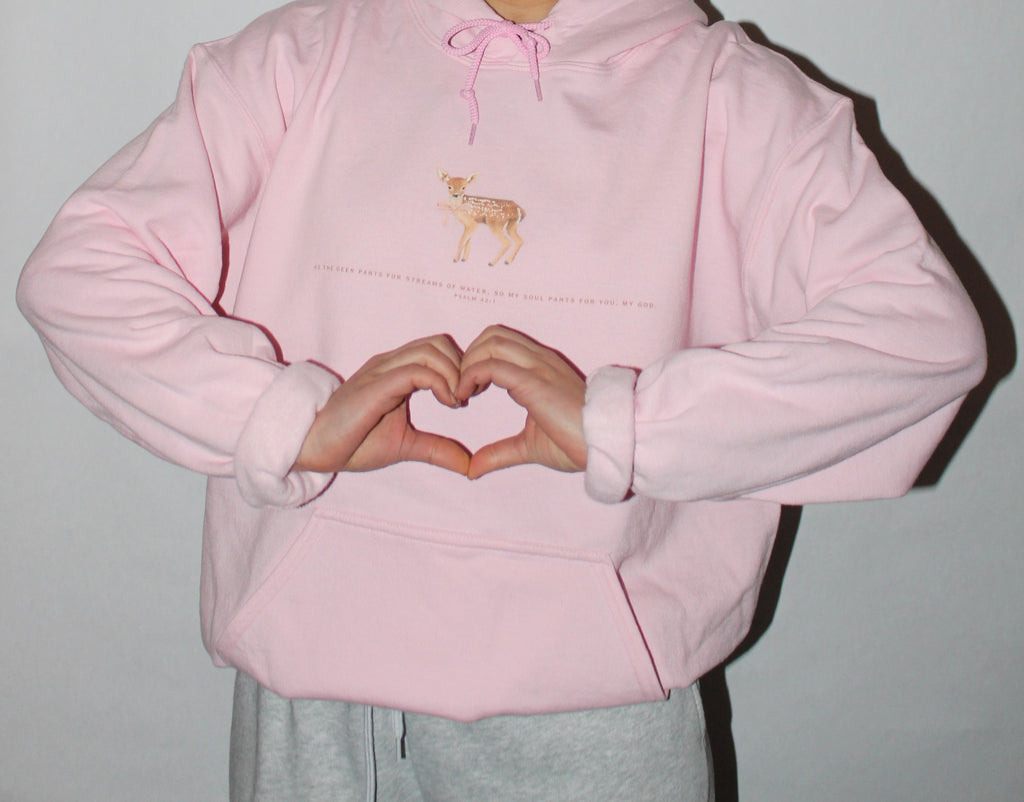 Psalm 42:1 Fawn Hoodie