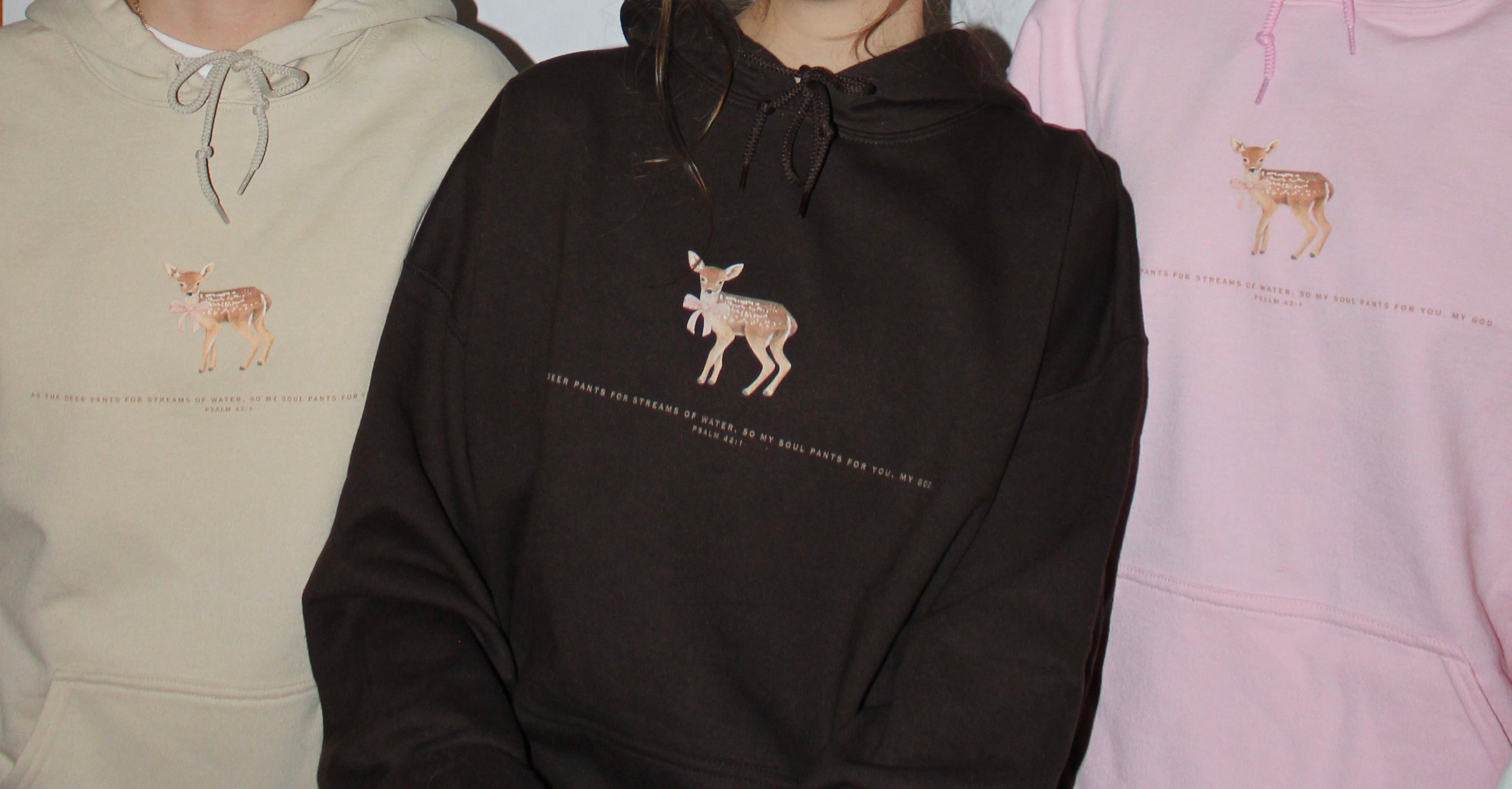 Psalm 42:1 Fawn Hoodie