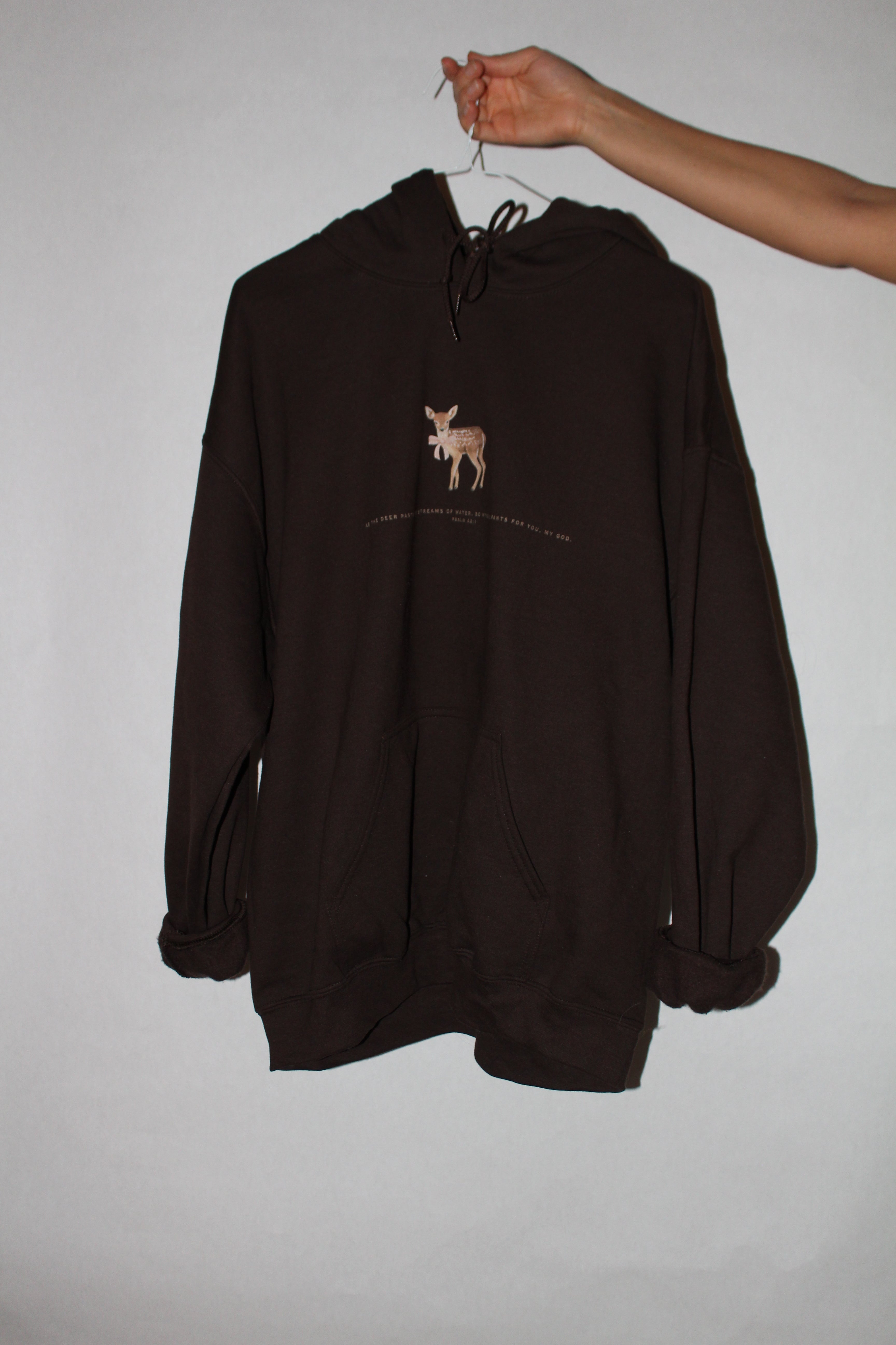 Psalm 42:1 Fawn Hoodie