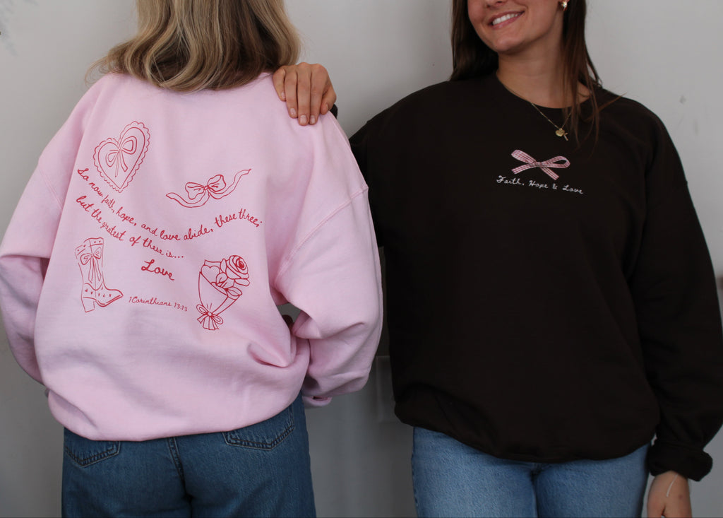 1 Corinthians 13:13 Valentines Crewneck