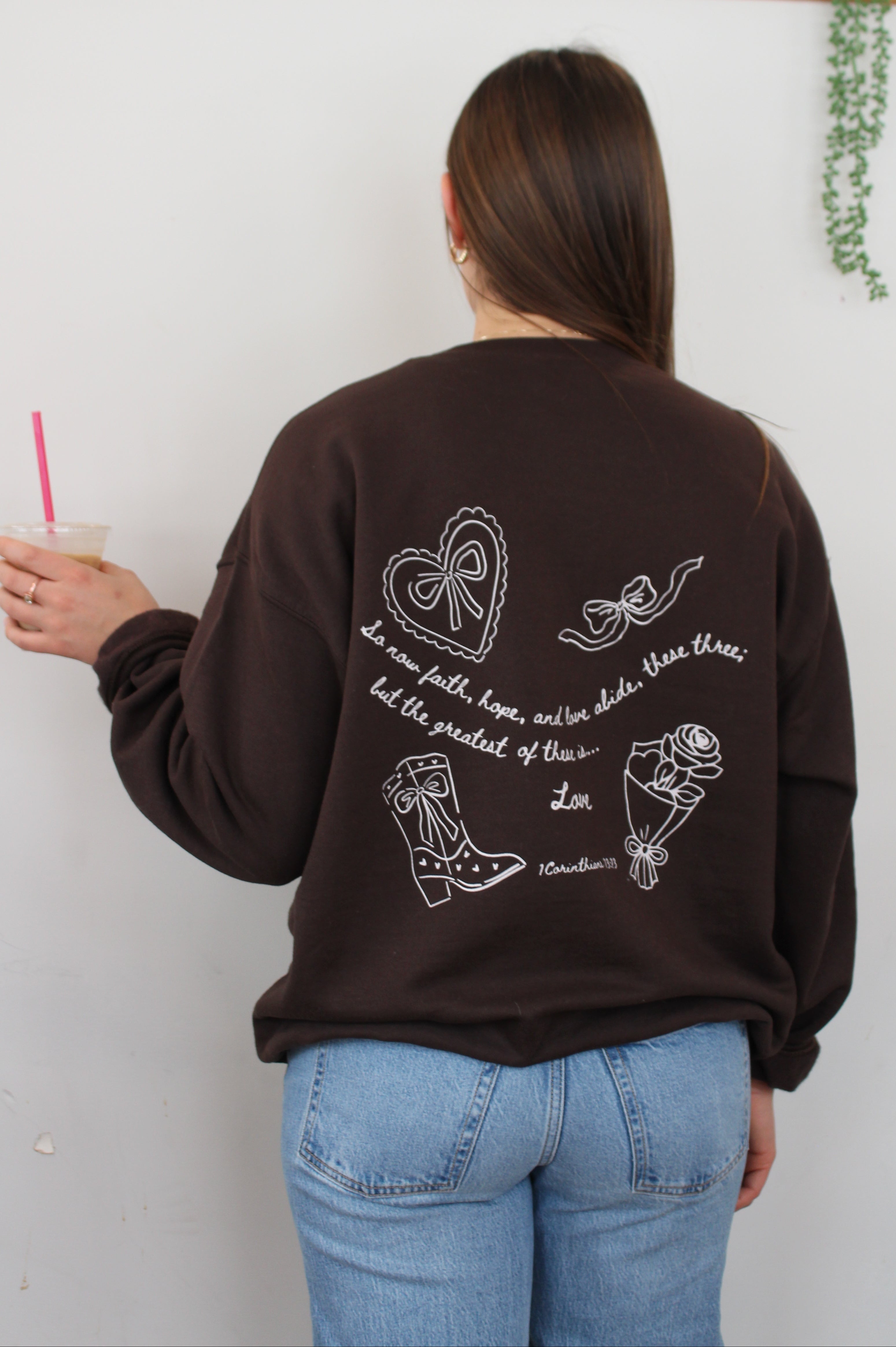 1 Corinthians 13:13 Valentines Crewneck