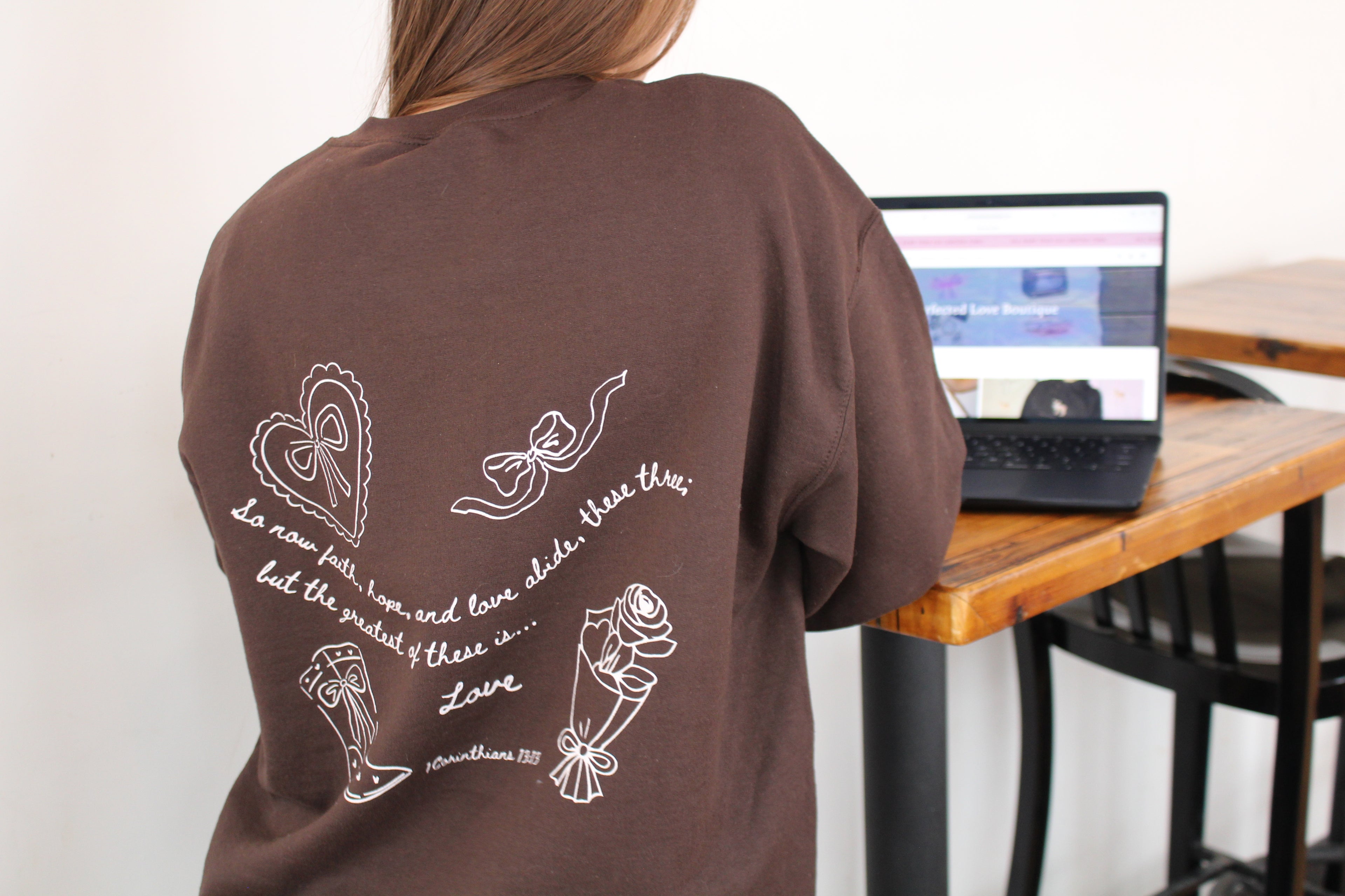 1 Corinthians 13:13 Valentines Crewneck