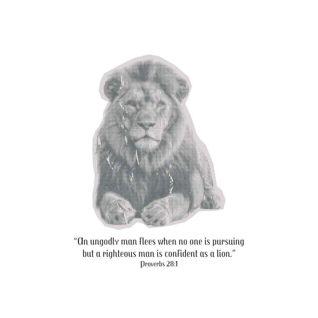 Provers 28:1 Lion Baby Tee