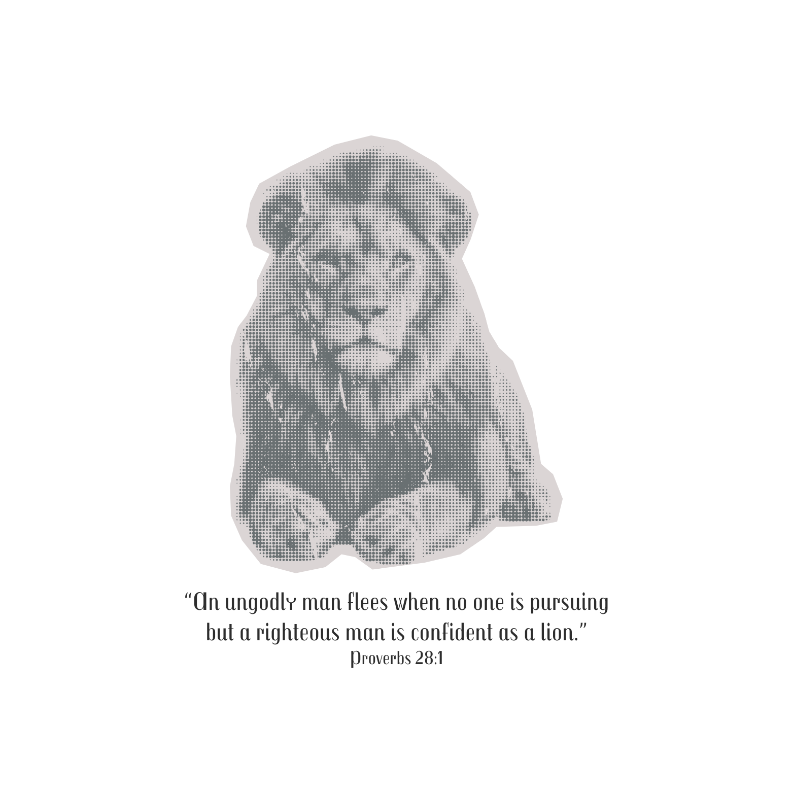 Provers 28:1 Lion Baby Tee