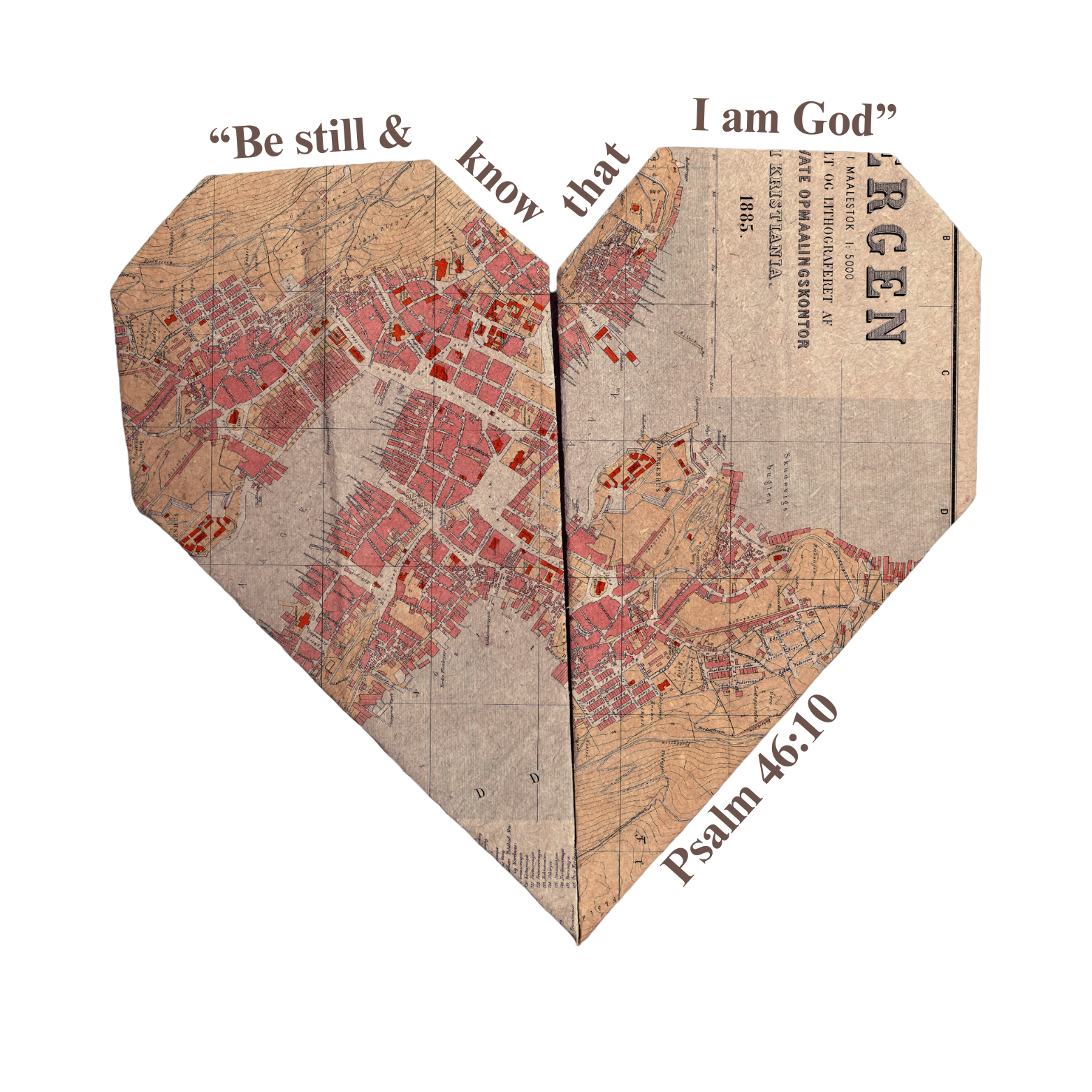 Psalm 46:10 Vintage Heart Baby Tee