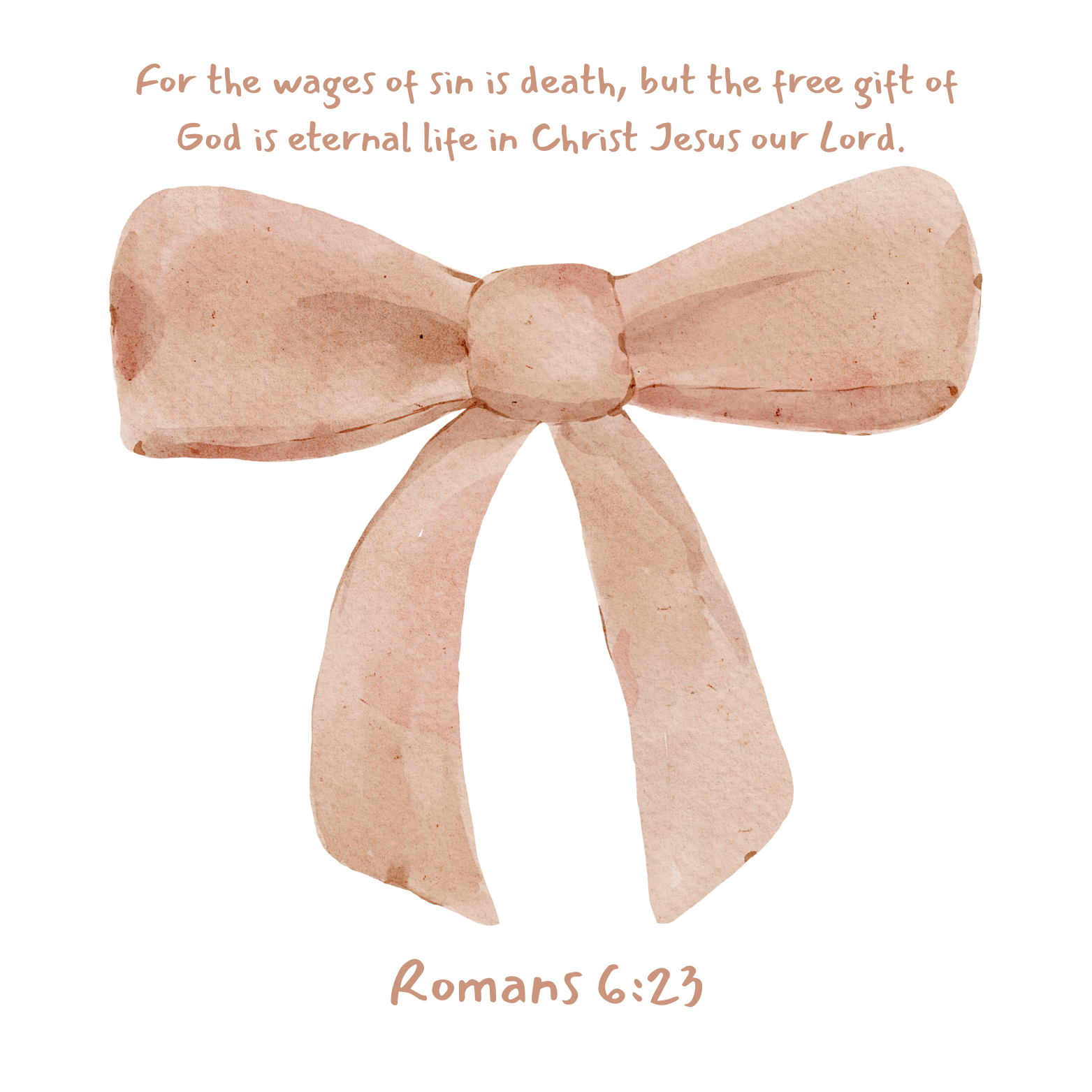 Romans 6:23 Bow Baby Tee