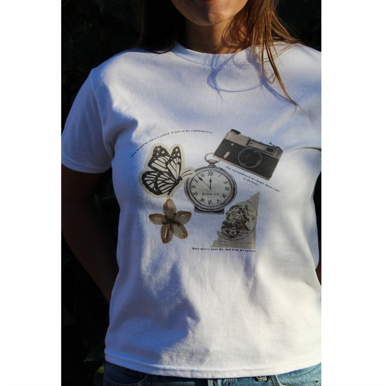 Psalm 4:1 Vintage Baby Tee