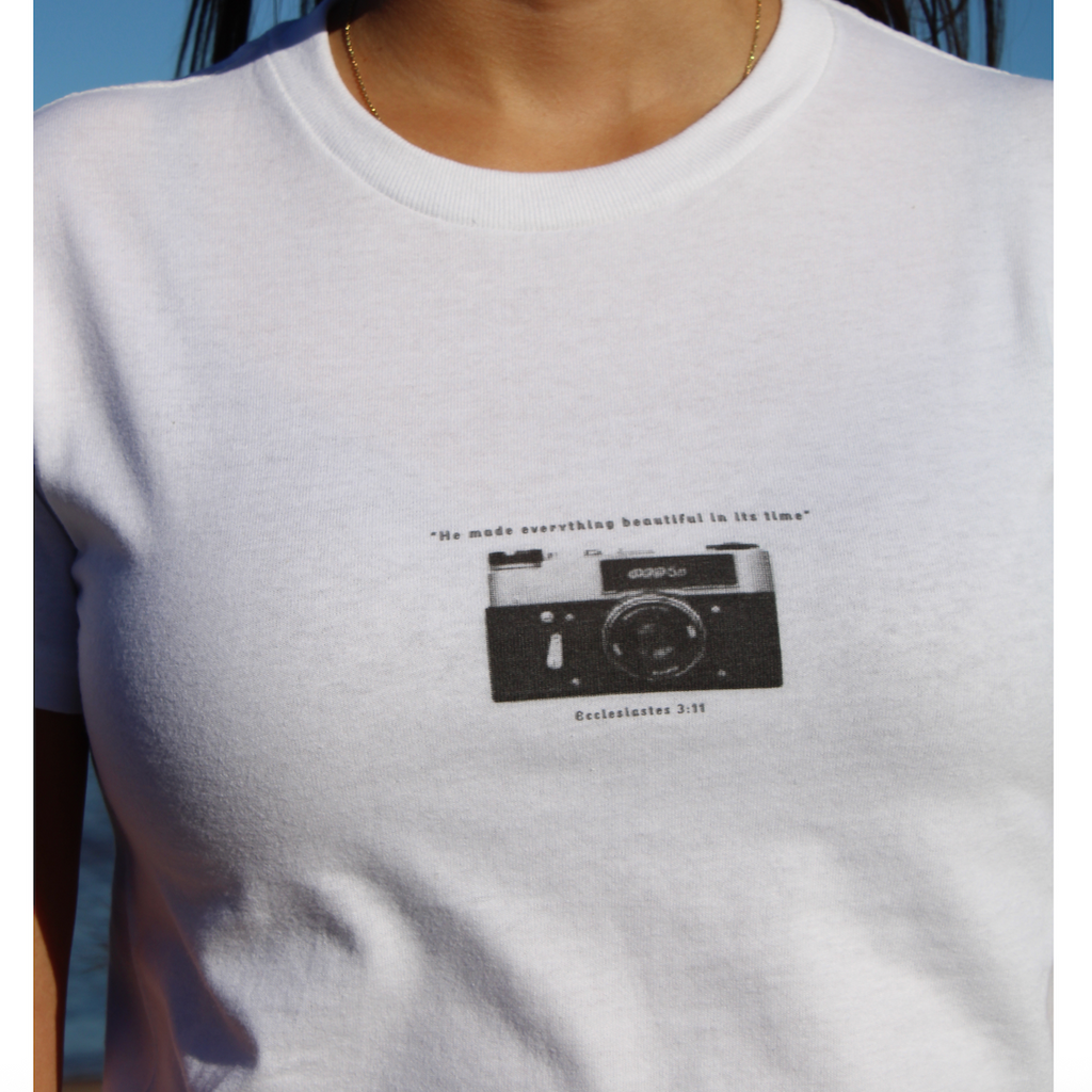 Ecclesiastes 3:11 Camera Baby Tee