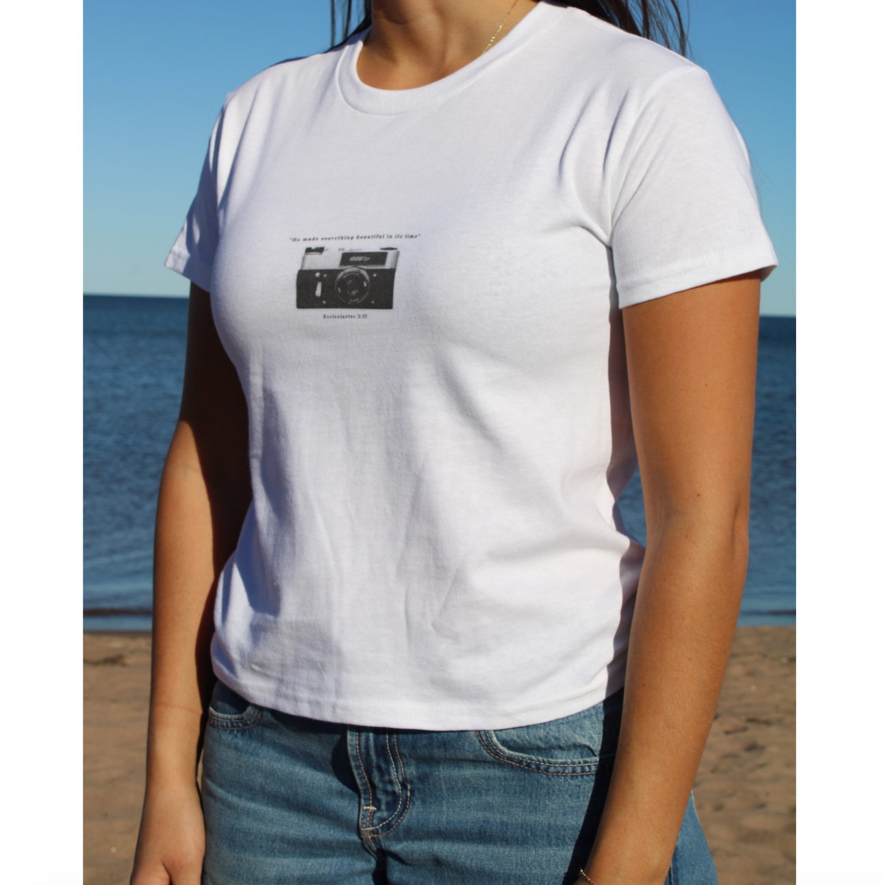 Ecclesiastes 3:11 Camera Baby Tee