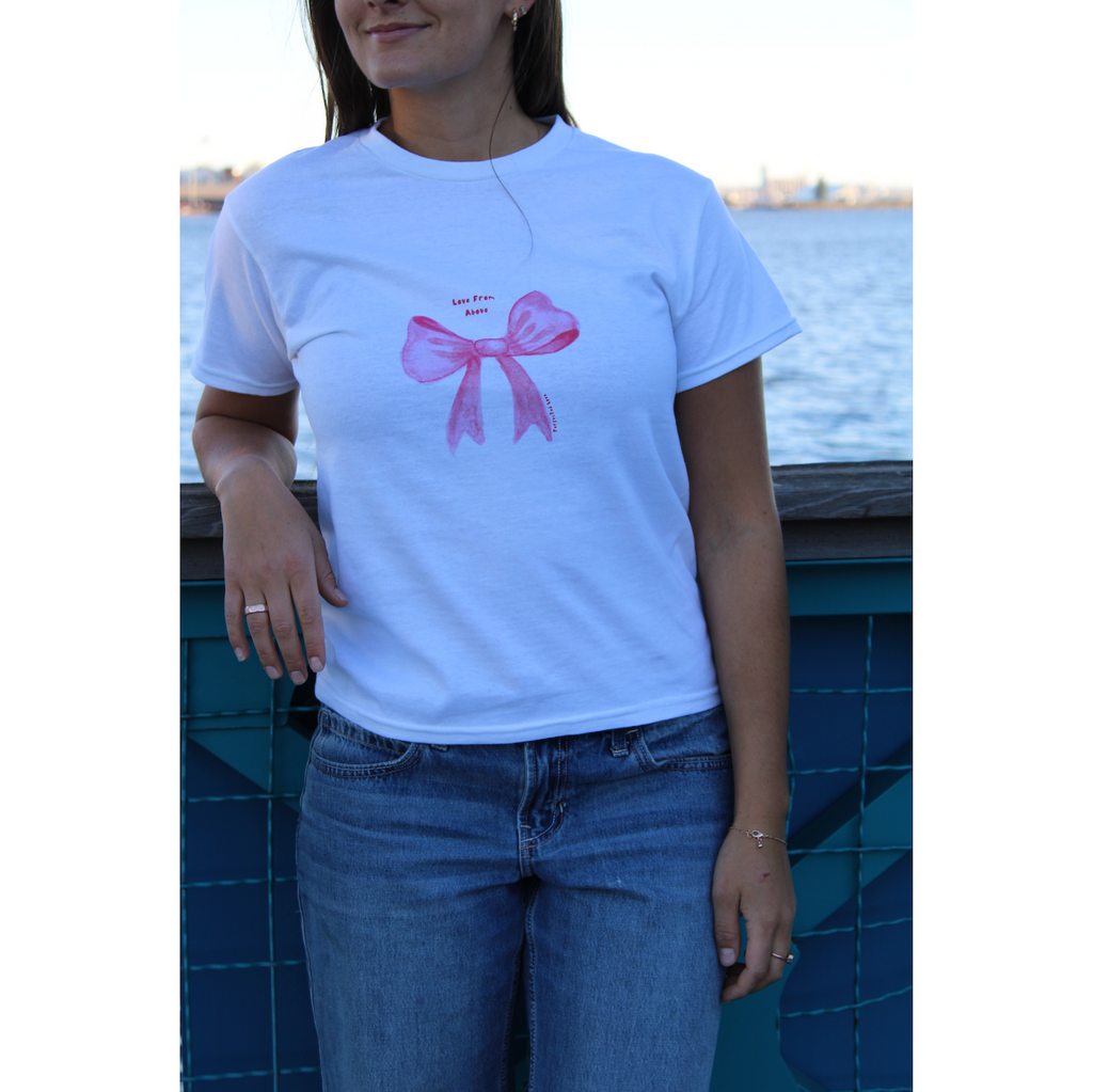 Love From Above Bow Baby Tee