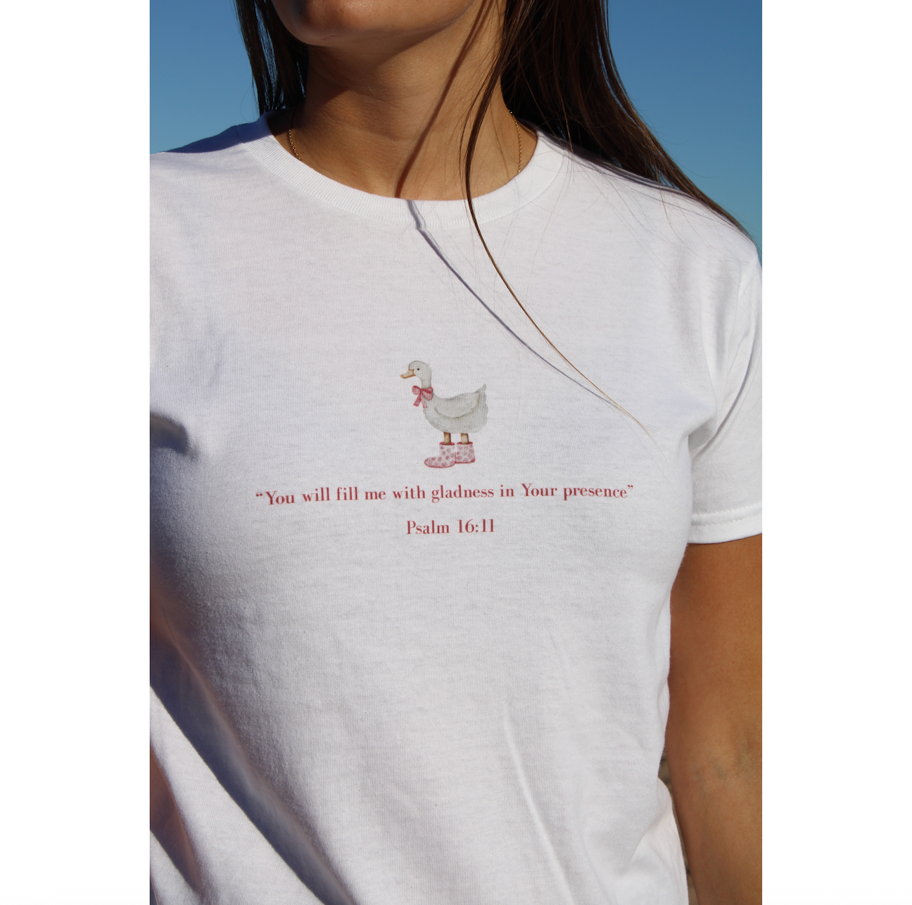 Psalm 16:11 Duck in Boots Baby Tee
