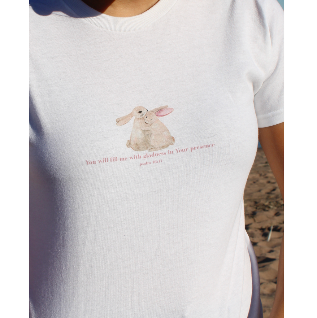 Psalm 16:11 Bunnies Baby Tee