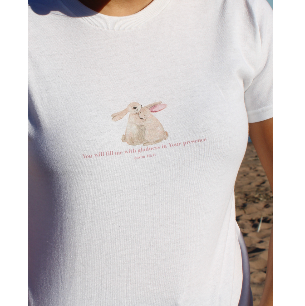 Psalm 16:11 Bunnies Baby Tee