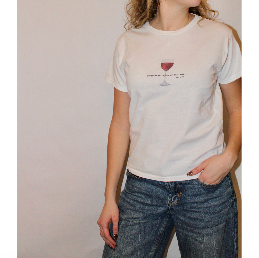 Saved By The Blood Of The Lamb Baby Tee