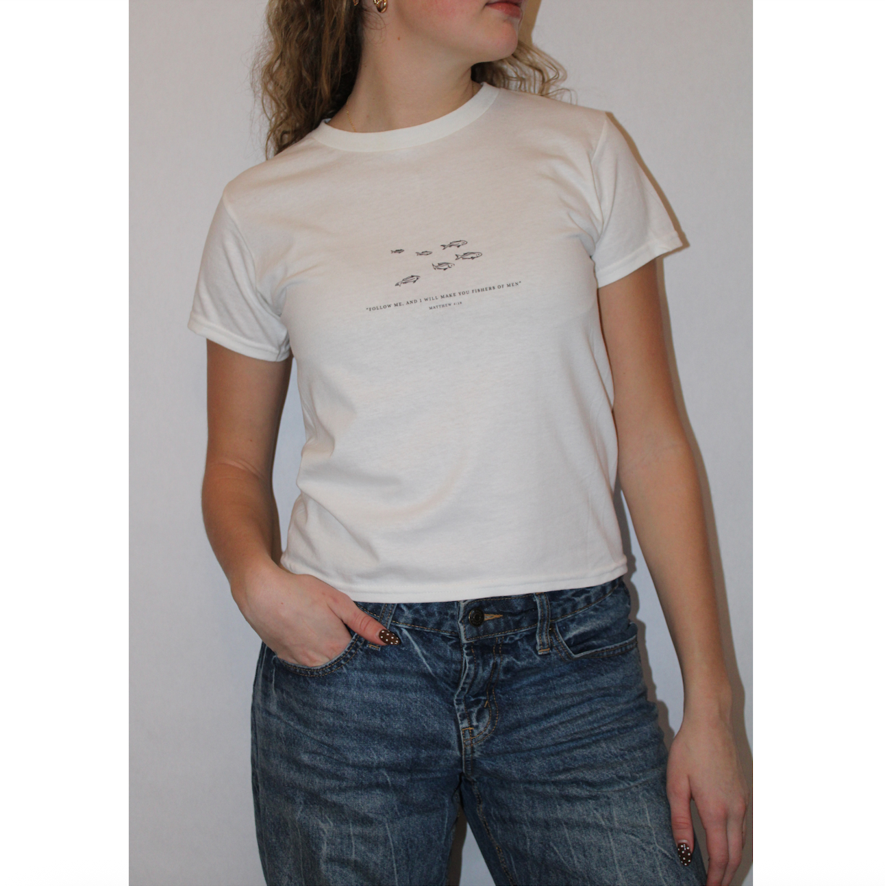 Matthew 4:19 Fishers of Men Baby Tee