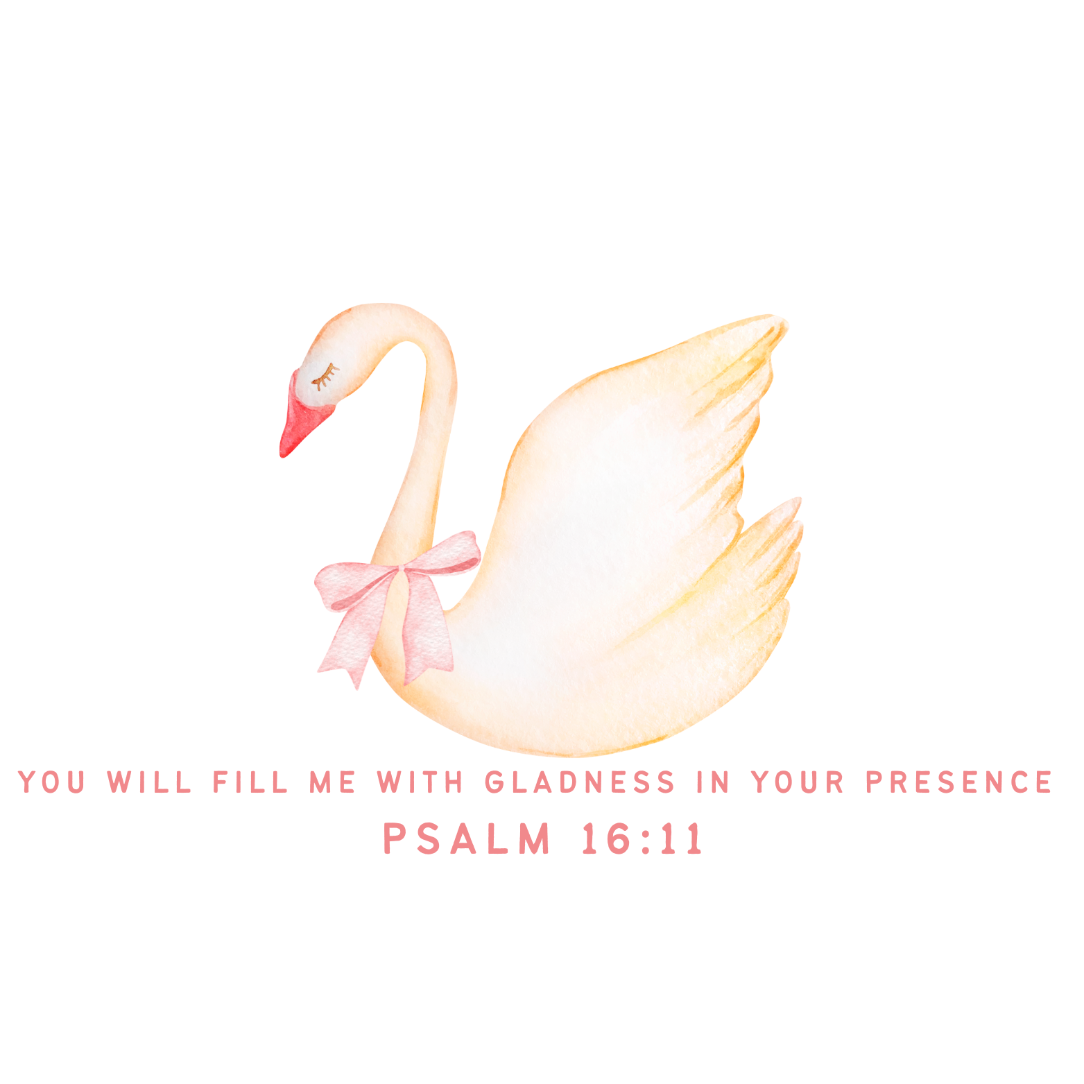 Psalm 16:11 Swan Baby Tee